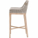 Tapestry Bar Stool in Taupe & White Flat Rope 6850BS.WTA/PUM/NG