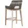 Tapestry Outdoor Bar Stool in Dove Grey & White Rope 6850BS.DOV/WHT/GT