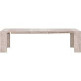 Tropea 82" Extension Dining Table in Natural Gray Acacia Wood 6116.NG
