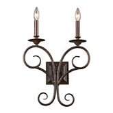 Gloucester 2 Light Wall Sconce in Antique Bronze