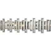 Crystal Heights 5 Light Bathroom Vanity Light in Polished Chrome w/ Crystals