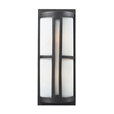 Trevot 2 Light Outdoor Sconce in Graphite w/ Frosted Glass
