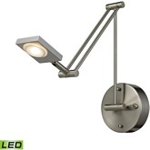 Reilly 1 Light Swingarm Sconce in Brushed Nickel