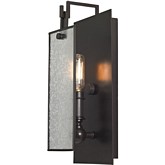 Lindhurst 1 Light Sconce in Oil Rubbed Bronze w/ Mercury Glass Panel