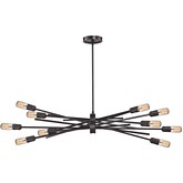 Xenia 10 Light Chandelier w/ Oil Rubbed Bronze Adjustable Arms