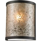 Mica 1 Light Sconce in Oil Rubbed Bronze w/ Mica Panel