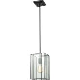 Lucian 1 Light Ceiling Pendant in Oil Rubbed Bronze w/ Clear Glass