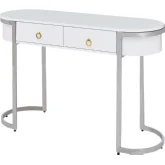 131 Buffet in High Gloss White & Stainless Steel