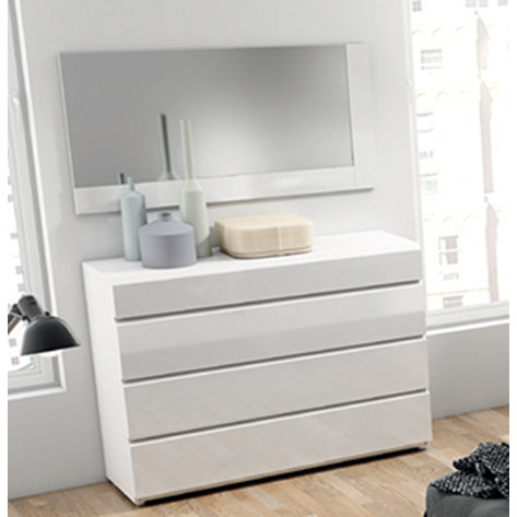 Sara Mirror in High Gloss White