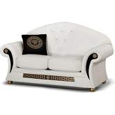 Prestige Loveseat in Tufted White Top Grain Leather