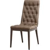 Elite Dining Chair in Tufted Nabuk Eco Leather & Wood
