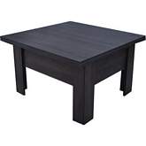 Cosmos Transformer Lift Top Coffee Table in Dark Wood Finish