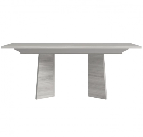 Dining 71" Extension Table in Grey & White Wood
