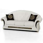 Prestige Sofa in Tufted White Top Grain Leather