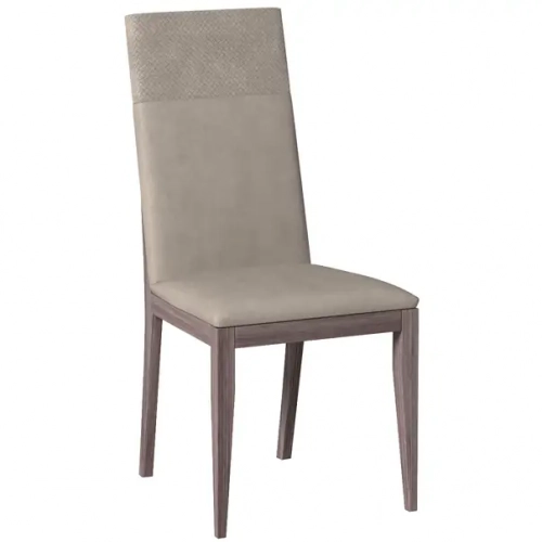 Viola Dining Chair in High Gloss Purple Elm Finish & Eco Leather (Set of 2)