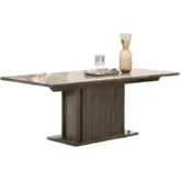 Volare 79" Extention Dining Table in Venetian Grey Finish