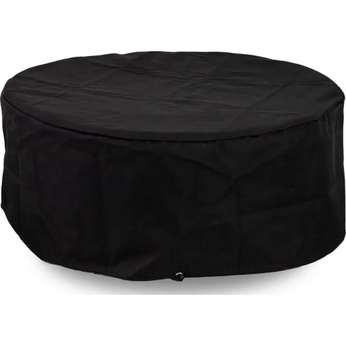 Refuge Series 36" Round x 15"H Natural Gas Fire Pit Cover in Black Fabric