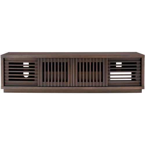 82" TV Stand Contemporary Media Console in Coastal Grey Finish