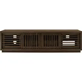 Oliver 82" Media Console in Brown Oak Finish Wood
