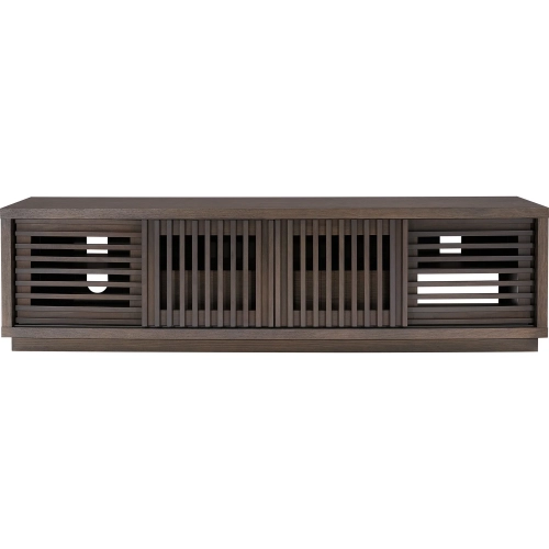 Oliver 82" Media Console in Coastal Grey Oak Finish Wood