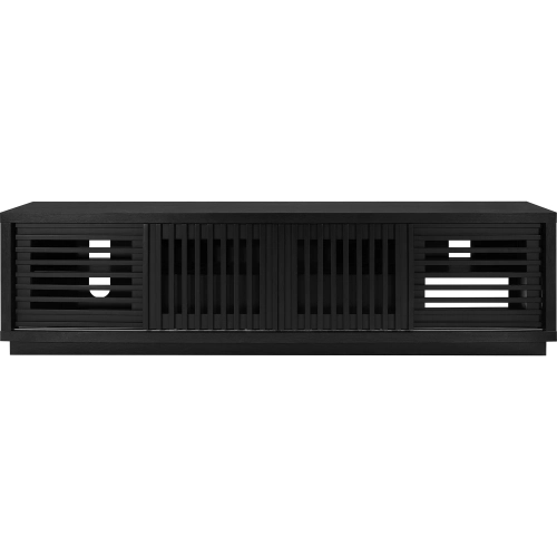 Oliver 82" Media Console in Ebony Oak Finish Wood