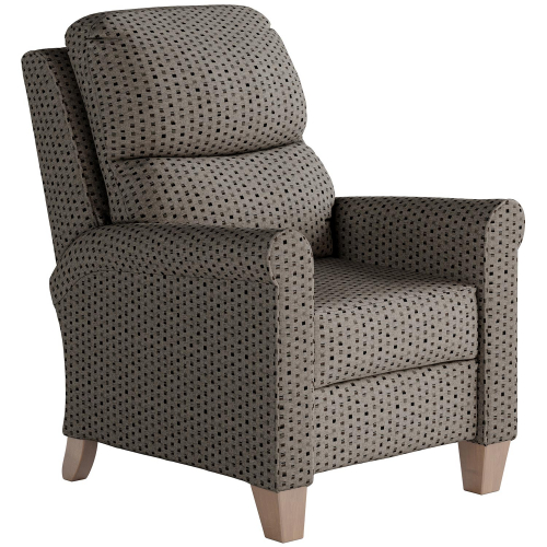 Pep Talk Manual Hi-Leg Recliner in Spice Multicolor Fabric