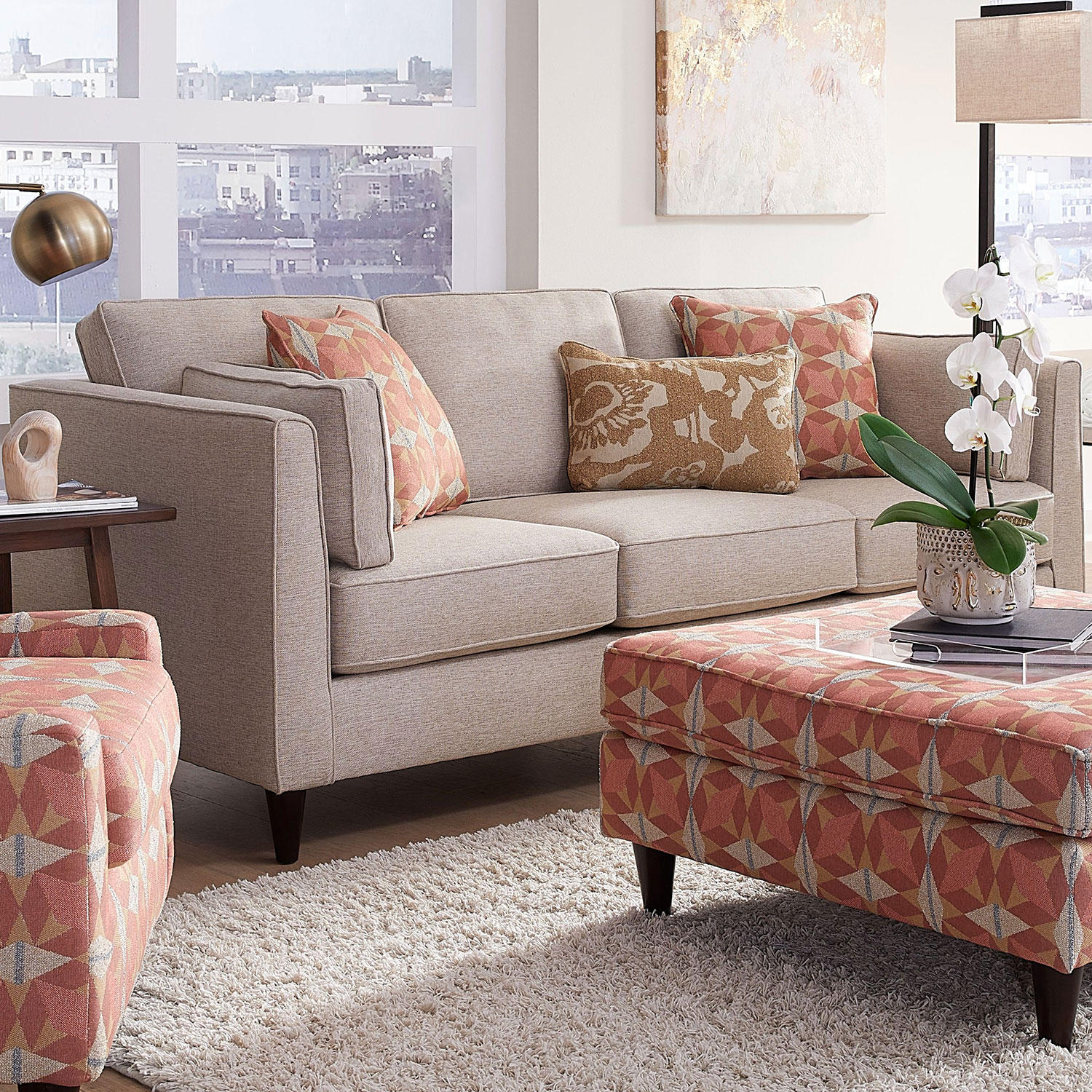 Southern Furniture 1700KP Starter Jute Sofa 1700KP Sofa in Starter