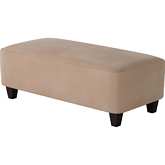 49" Cocktail Ottoman in Bella Blush Mauve Fabric