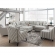 Sectional Sofa with Right Facing Chaise in Durango Foam Grey Fabric