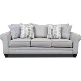 Queen Sleeper Sofa in Amos Pebble Grey Fabric