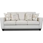 Queen Sleeper Sofa in Amos Sand Fabric