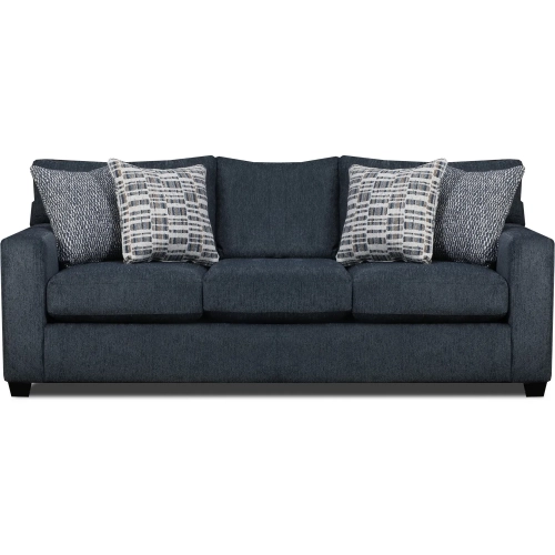 Sofa in Universal Denim Blue Fabric