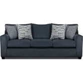 Sofa in Universal Denim Blue Fabric