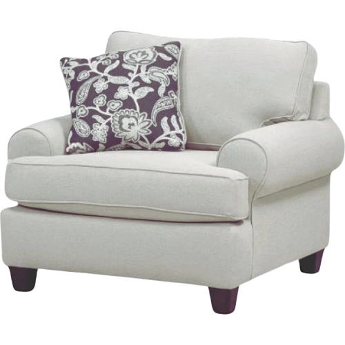 Accent Chair in Awesome Oatmeal Khaki Neutral Fabric