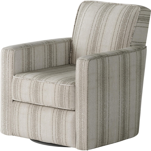 Swivel Glider Accent Chair in Saltgrass Linen Multicolor Fabric