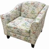 Accent Chair in Jasmine Lily Multicolor Fabric