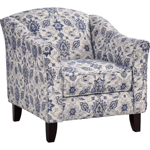 Accent Chair in Limbu Indigo Blue & Multicolor Fabric