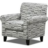 Accent Chair in Stiletto Blue Multicolor Fabric