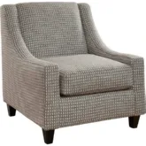 Accent Chair in Frisky Mocha Brown Fabric