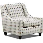 Accent Chair in Mara Patina Multicolor Fabric