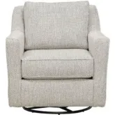 Swivel Glider Accent Chair in Harlow Denim Tan Fabric