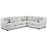 Sectional Sofa in Durango Pewter Off White Fabric