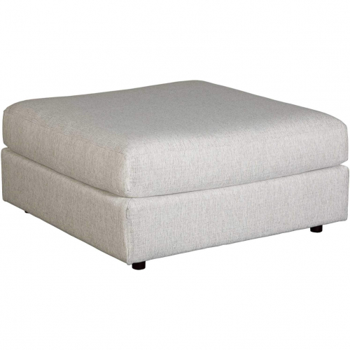 Ottoman in Durango Pewter Fabric