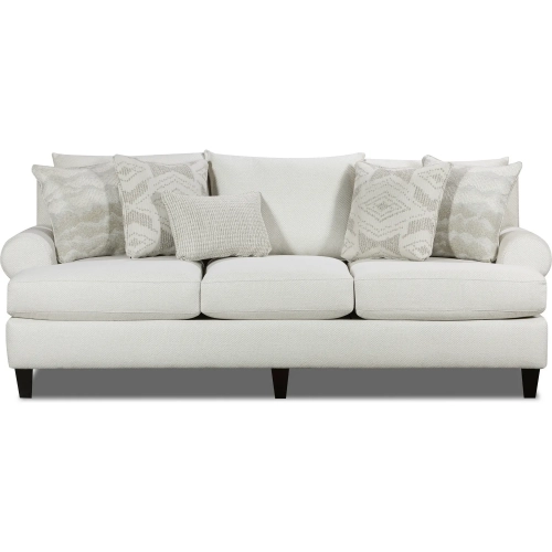 Sofa in Hobnob Cotton Off White Performance Fabric
