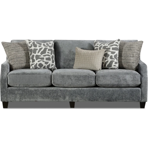Sofa in Scarborough Steel Gray-Blue Fabric