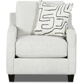 Accent Chair in Durango Pewter Neutral Performance Fabric