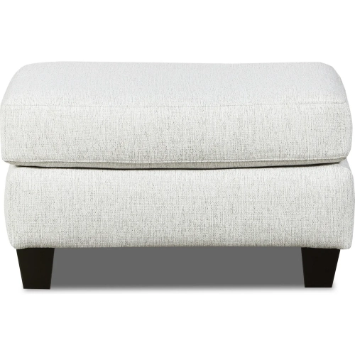 Ottoman in Durango Pewter Neutral Performance Fabric