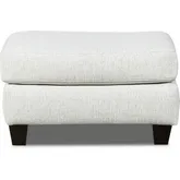 Ottoman in Durango Pewter Neutral Performance Fabric