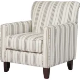 Accent Chair in Unica Oxford Multicolor Fabric