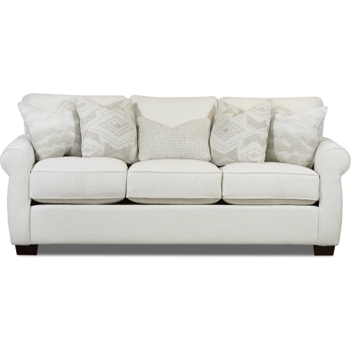 Sofa in Hobnob Cotton Off White Performance Fabric